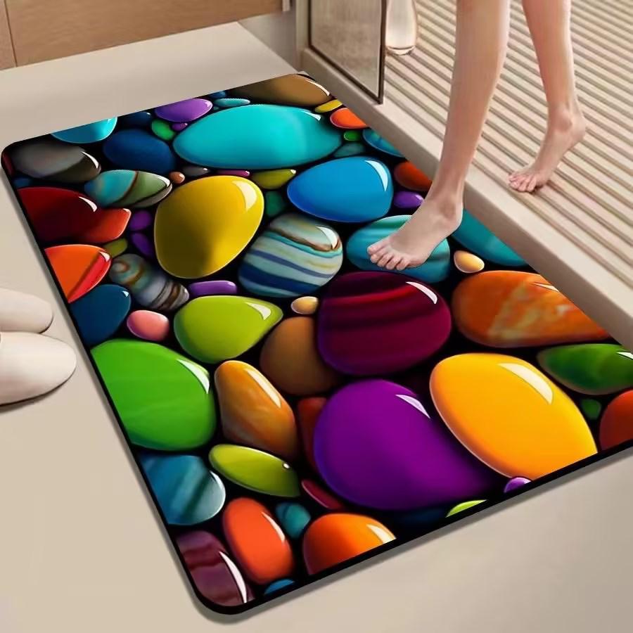 Diatomaceous Earth 3D Quick-Absorbing Non-Slip Bathroom Mat