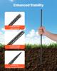 24-Inch 20 Pack Rebar Stakes Heavy Duty Straight Galvanized Ground Anchors