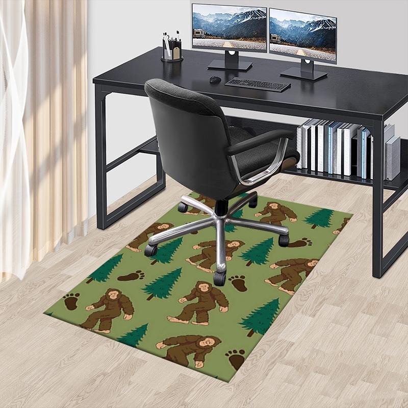 1PC Bigfoot Forest Extra Large Non-Slip Floor Carpet, Office, Family, Bedroom, Studio Large Area Rug,Longlasting Material-J0325