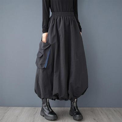 Plus Size High Waist Vintage Spring Autumn Casual Loose Long for Woman Skirts Womens Skirt