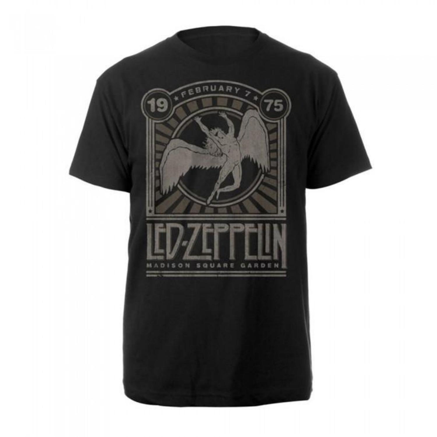 

Led Zeppelin Unisex Adult Madison Square Garden 1975 T-Shirt S чёрный