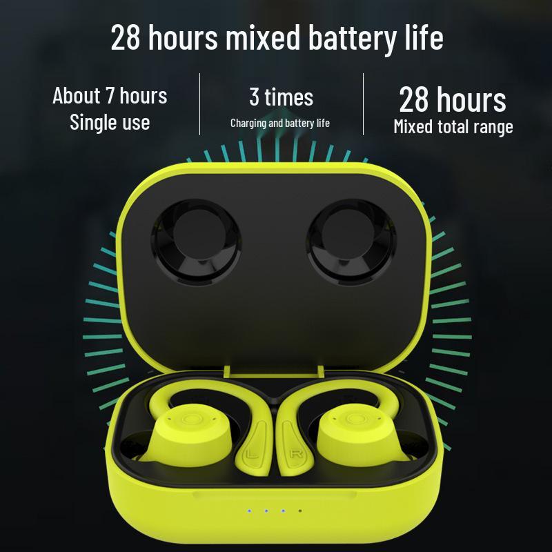 Waterproof Bluetooth Ear-hook Sports Earbuds with Noise Cancelling & Long Battery Life