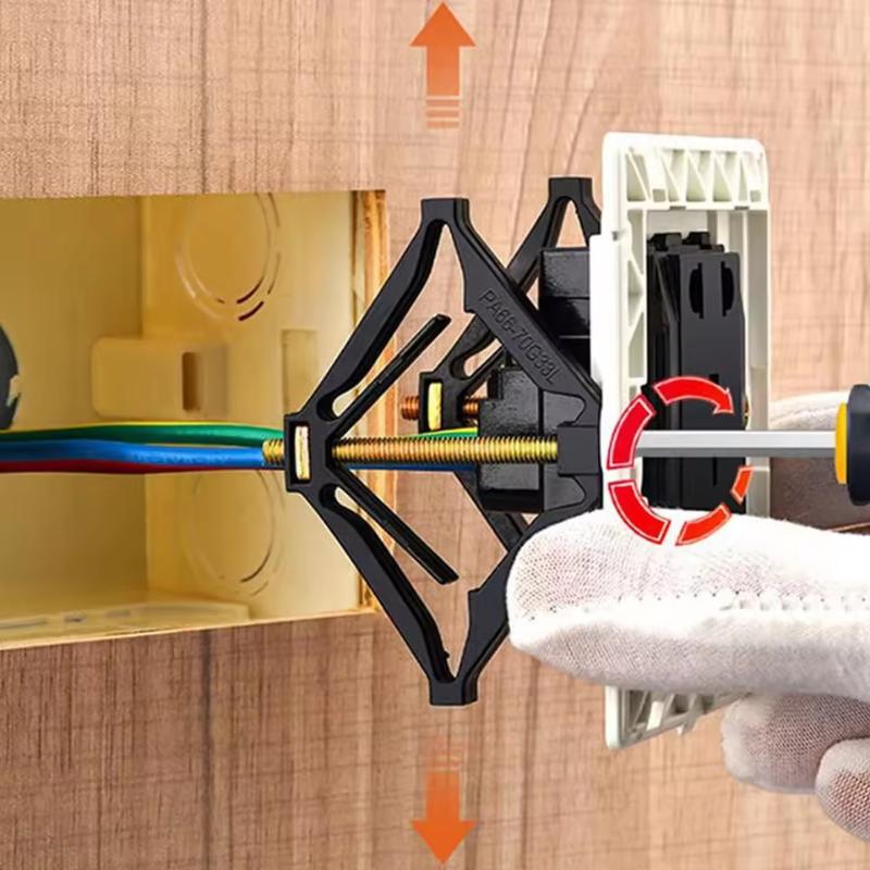 New 10/50pcs 86 Type Wall Sock Bottom Box Repair Screw Tools Wall Switch Fixed Support Rod Adjustment Socks Box Electrical Ss