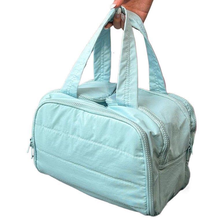 Large Capacity Portable Makeup Bag with Compartments for Skincare Products