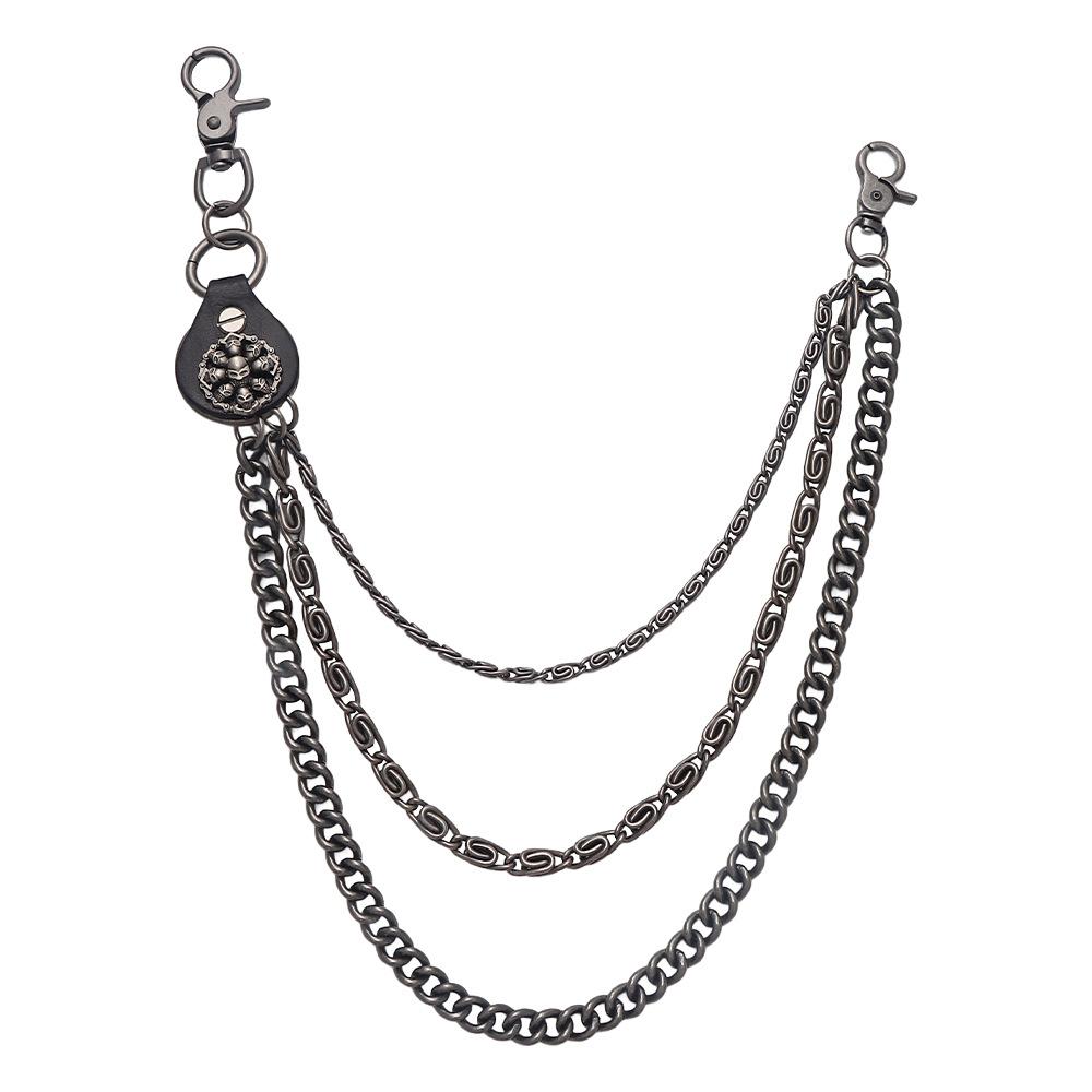 

Hip Hop Punk Pants Chain Jeans Skeleton Decoration Waist Chains