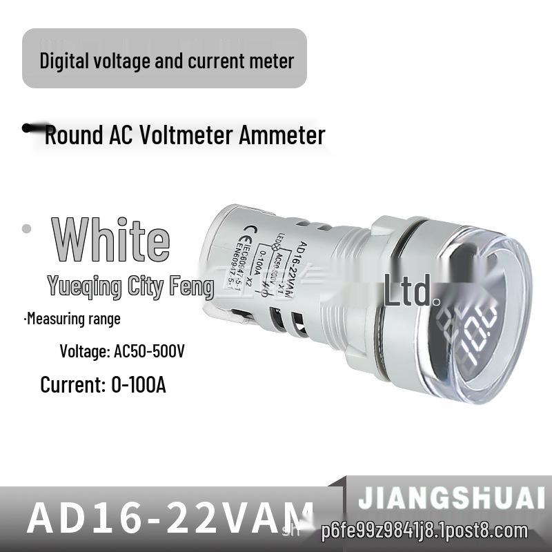 AC Dual Display Voltage & Current LED Meter Indicator Light AD16-22VAM