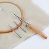 5Pcs Wooden Handle Punch Needle Set 2.5mm/3.5mm/5mm Tailors Awl Set  For Beginner Embroidery