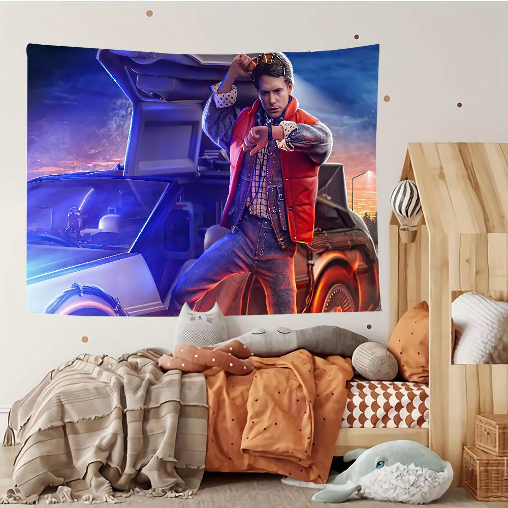 BBack To The Future Tapestry Customizable Tapestries Of Various Styleswall Hangings Celebrity Photo Printingwall Hangings