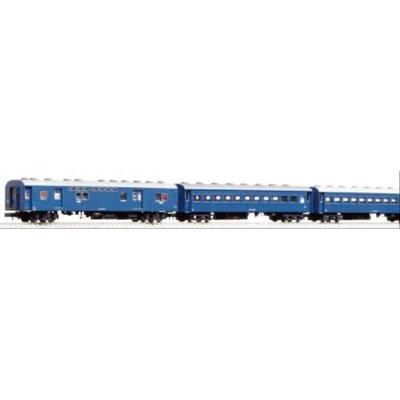 KATO N Gauge Old Passenger Car Set of 4 Model Train (Blue) 10-034-1