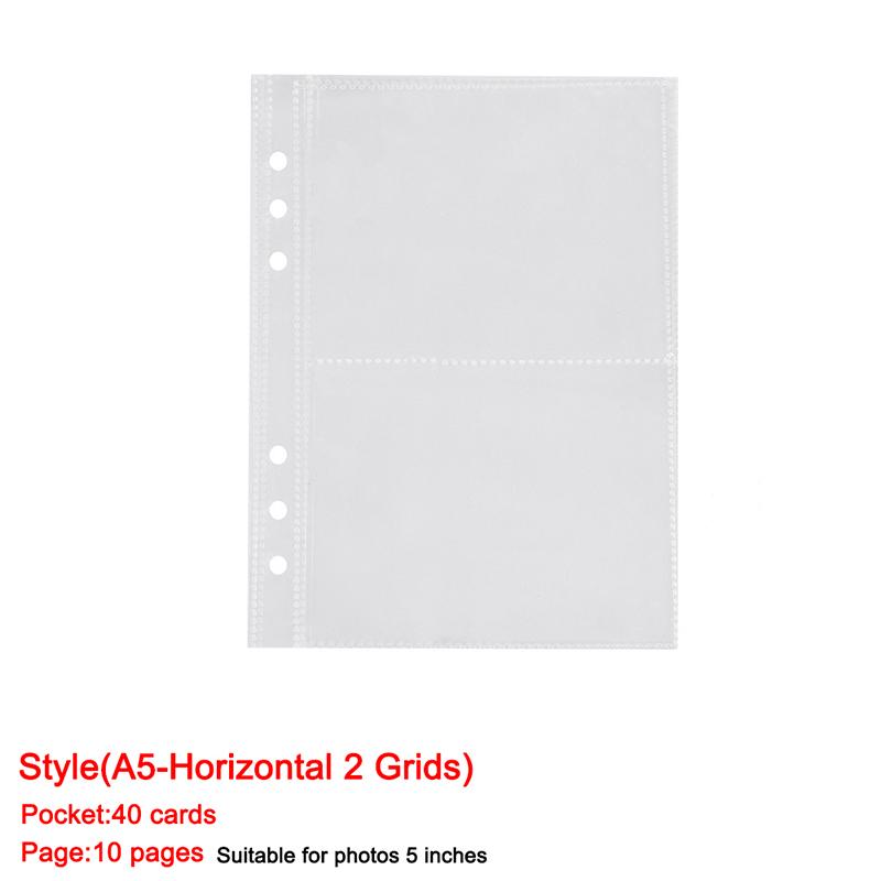 A5 Laser Star Binder com Zíper Coletor de Livros Organizador de Refis Diário DIY Kpop Idol Álbum de Fotos Transparente Papelaria Kawaii