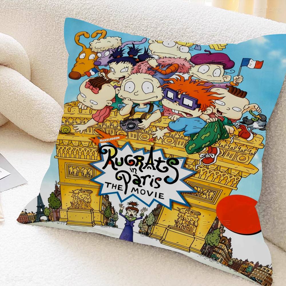 Cartoon Funny R-Rugrats Pillow Cushion Cover Pillowcase Living Room Sofa Home Decor Customized