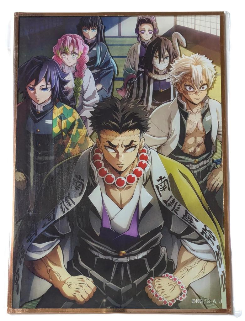 Demon Slayer Key Visual Acrylic Shikishi Pillar Training Edition Pillar Gathering Edition