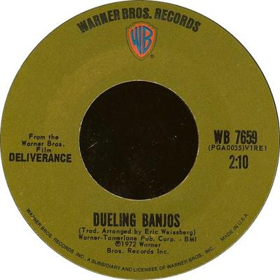 7inch Record ERIC WEISSBERG - Dueling Banjos WB7659 Warner Bros. Re 1972 US Folk Used