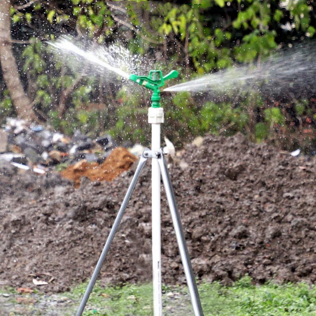 1/5/10Pcs Plastic Rocker Arm Double Spray Lawn Irrigation Nozzle 3/4"Male Thread Garden 360 Degree Angle Rotating Sprinkler Head