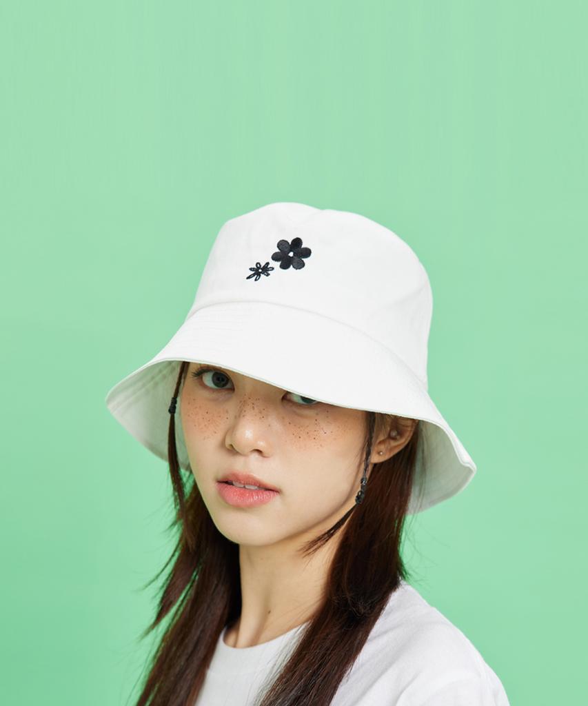 OWURA Multi Flower Logo Bucket Hat_White