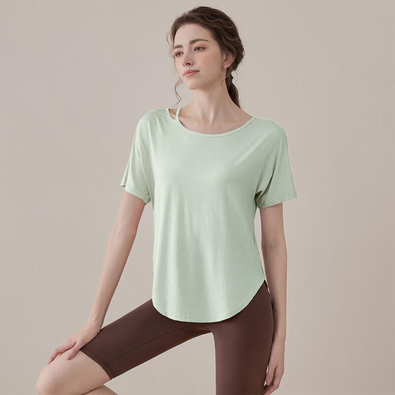 Youyou Women s Summer Loose Fit Mesh Yoga Top M