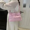 Korean Version of Retro Fashion Large-capacity Bag Women's 2025 New Bow Small Square Bag Niche High-end Shoulder Bag