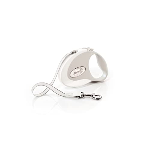 Flexi Style Tape Small (Under 15kg), 3m, White [Dog Lead]