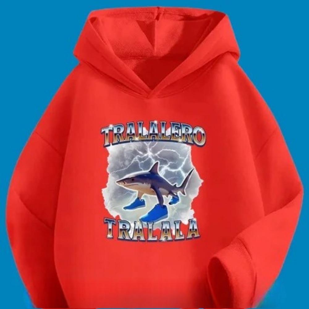 Cappuccino Printed Cartoon Children's Hoodie, Warm and Cute Hoodie for Autumn and Winter, Comfortable and Soft Top for Girl