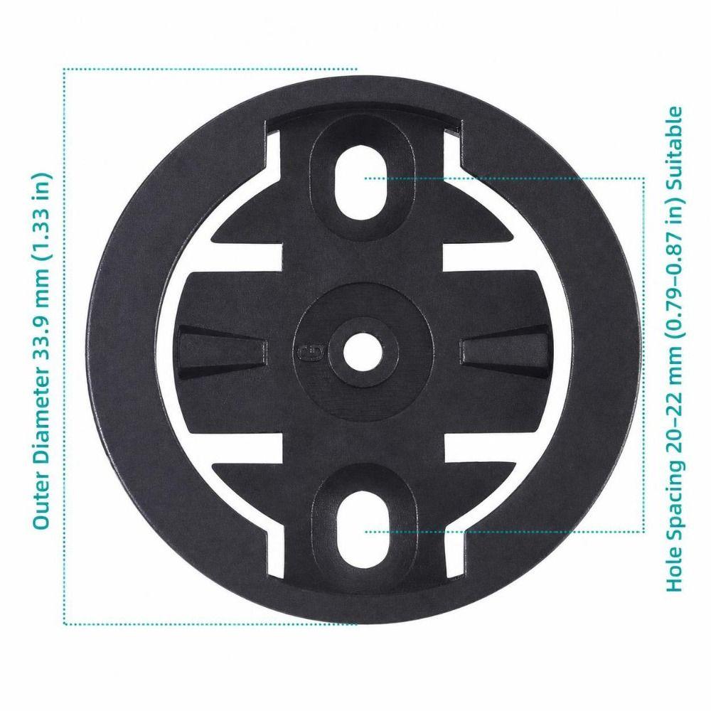 6 Pezzi Base Staffa Nera per Ciclocomputer per Garmin/Bryton/ CATEYE Supporto per Ciclocomputer Riparazione