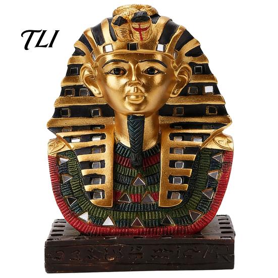 Ägyptische Pharaonen Figur Sphinx Statue Harz Ornament, Retro Antike Figur, Klassische Exotische Künstlerische Schreibtisch Ornamente Skulptur, Miniatur