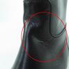 Excellent LOUIS VUITTON Knee-high boots LV logo leather black leather Women 36 Used