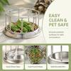 Dual-Purpose Reptile Food Bowl Smooth Edge Tortoise Feeder Bowl Water Turtle Dish  Reptile Pets