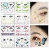 Waterproof Glitter Tattoo Stickers for Music Festival Face Makeup and Party Dance