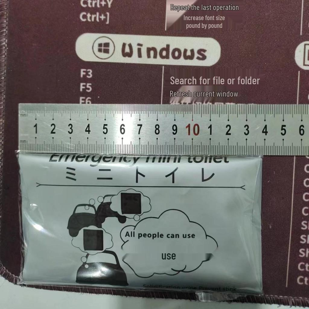 Bærbar Unisex Urin- og Oppkastpose for Reise og Trafikkork