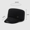 Middle-Aged Cap Men's Warm Ear Protection Cap Autumn Winter Flat Cap Father Cap