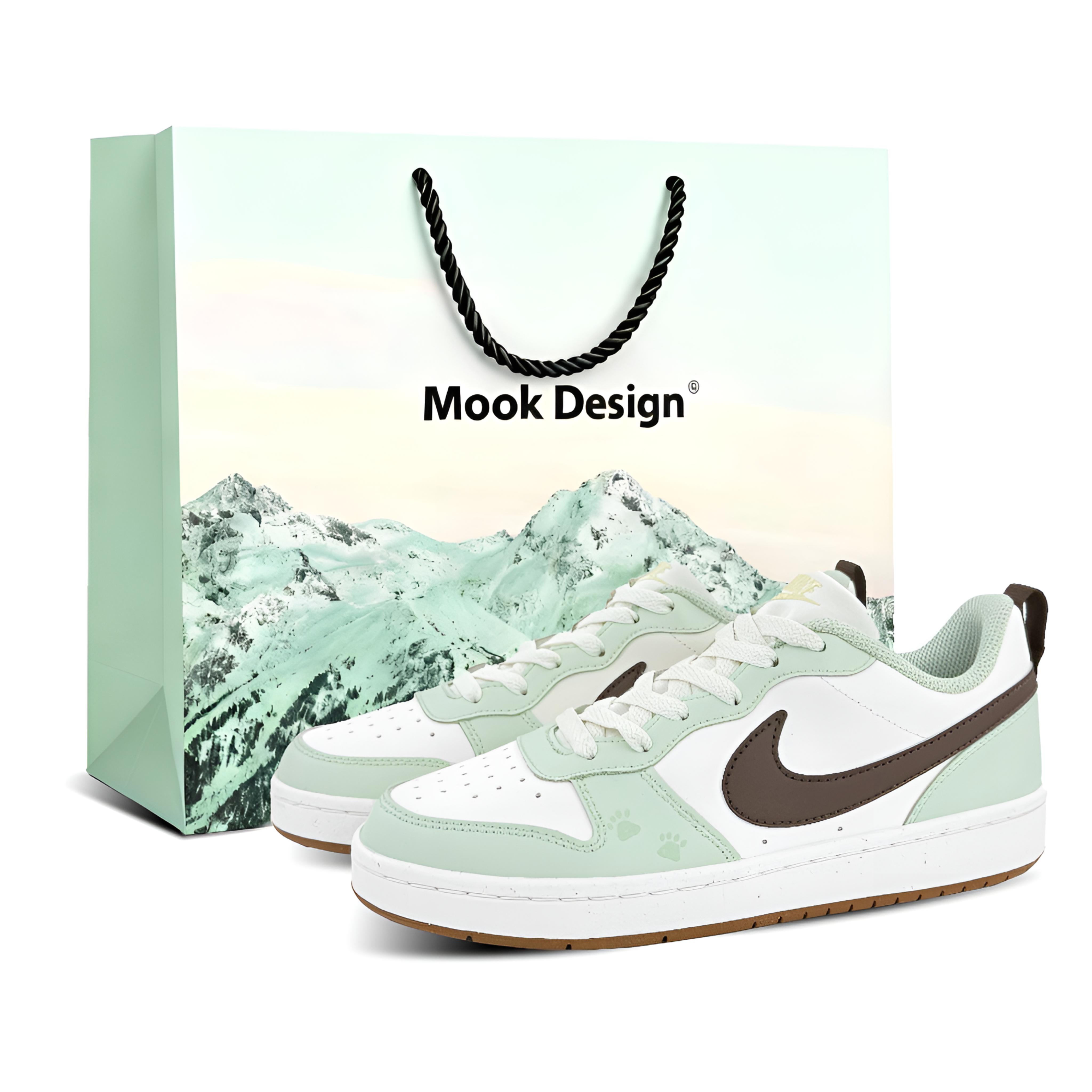 

Nike Court Borough Matcha Cat Paw Shopping Bag Cushioning Lightweight Low top Skateboard Shoes Women s Green HV1804-121(Team1328-) 35.5