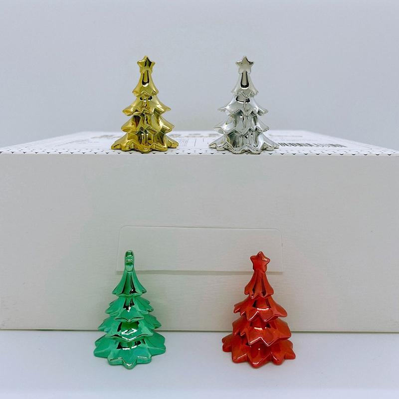 Christmas Tree Ornament Ceramic Cup Lid Handle Decoration Christmas Mini Desktop Ornaments