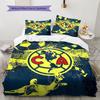 Club America Pattern Bedding,Quilt Set Quilt Cover Pillowcase Home Birthday Gift(1 * Duvet Cover + 2 * Pillowcase, Without Core)