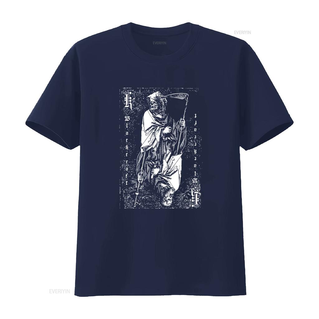 Blackcraft Cult DEATH TO GODS Mens Gothic Occult Fashion T Shirt with Grim Reaper Print vintage Washed Stylish Soft Breathable