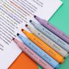 Large Capacity Triangular Morandi Macaron Highlighter Pen, Broad Tip for Students