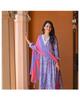 Indian Women Designer Anarkali Kurti Pant Dupatta Set Bollywood Party Wear Salwar Suit