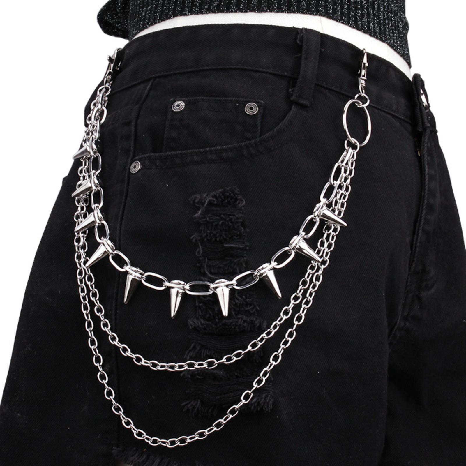 

Metal Stage Performance Multi-Layer Waist Chain Decorated Jeans Accessories