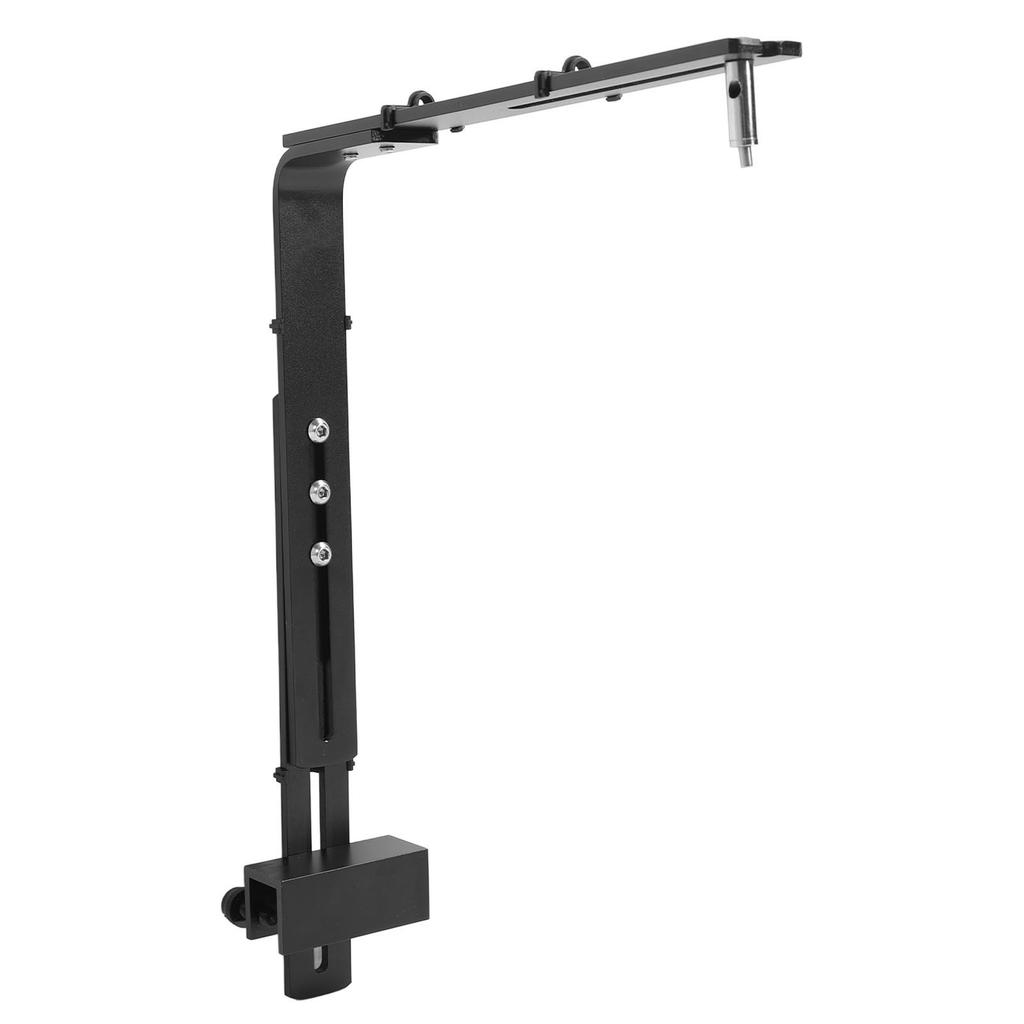 Fish Tank Light Stand Aluminum Alloy Adjustable Height High Stability Reptile Lamp Stand for Aquariums Black