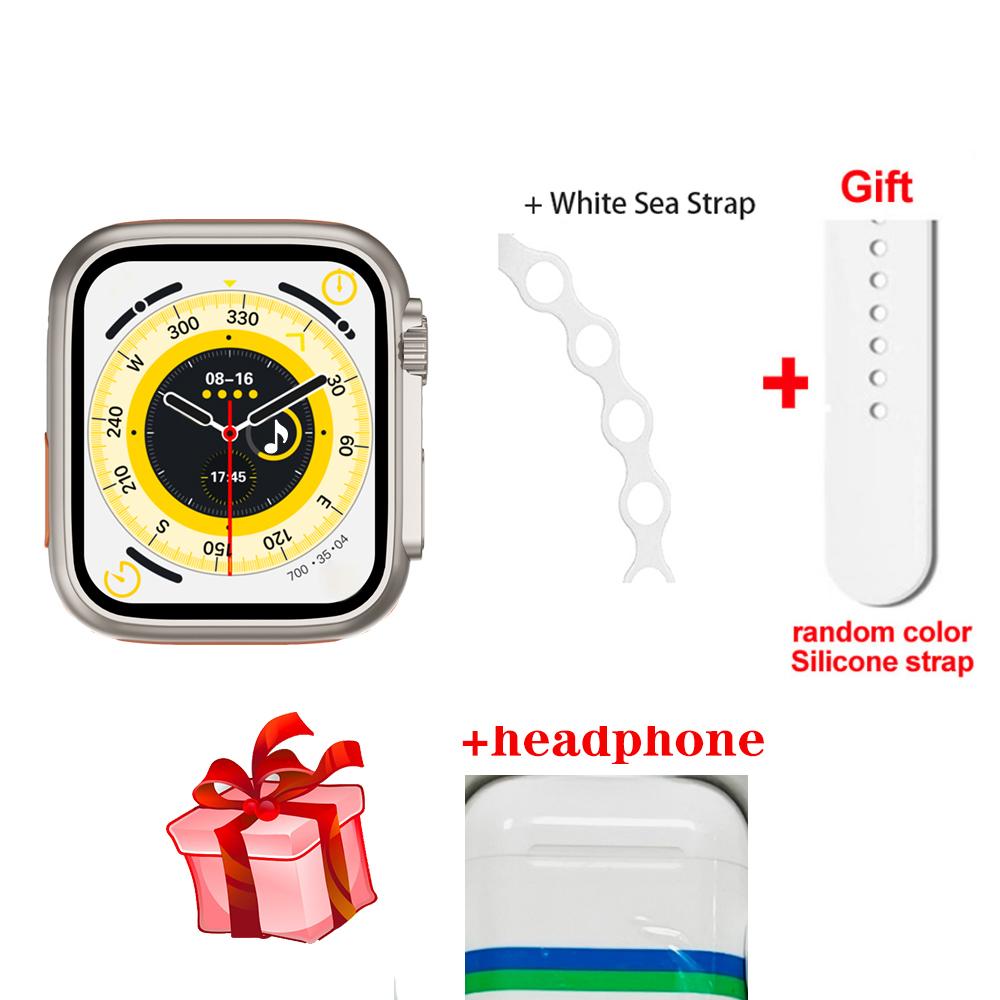 

2,0-дюймовые смарт-часы серии 8 Bt Call для мужчин I8 Ultra Blue Tooth, гарнитура для женщин, монитор сердечного ритма, фитнес-спорт, умные часы