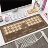 Extra Large Cute Checkered Mouse Pad, Flower Bear Design, Desk Mat for Laptop and Keyboard