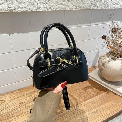 Mini bolsa de concha feminina bolsa de ombro portátil