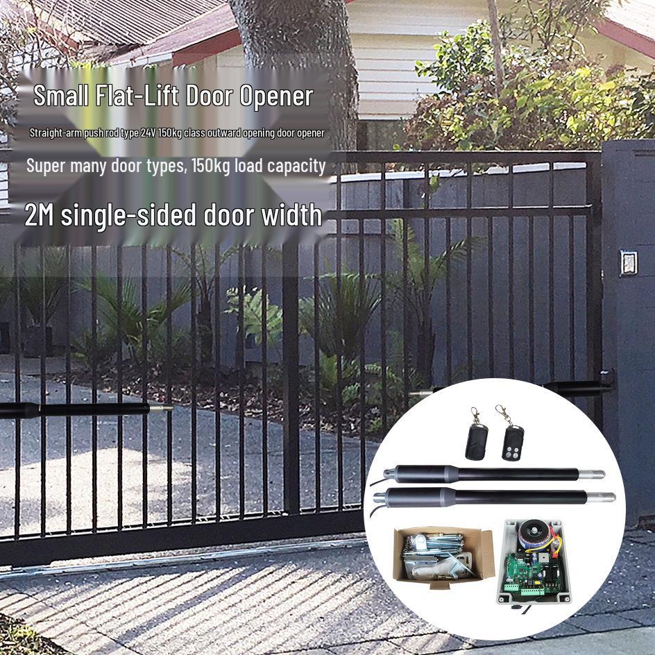 Compact Swing Gate Opener for 150kg Doors, Up to 2m Width - Ideal for Courtyard Villas