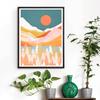 5D Diy Diamond Painting Sunset Oil Painting Cross Stitch Set Full Diamond Embroidery Mosaic Art Picture of Rhinestones Decor Gift
