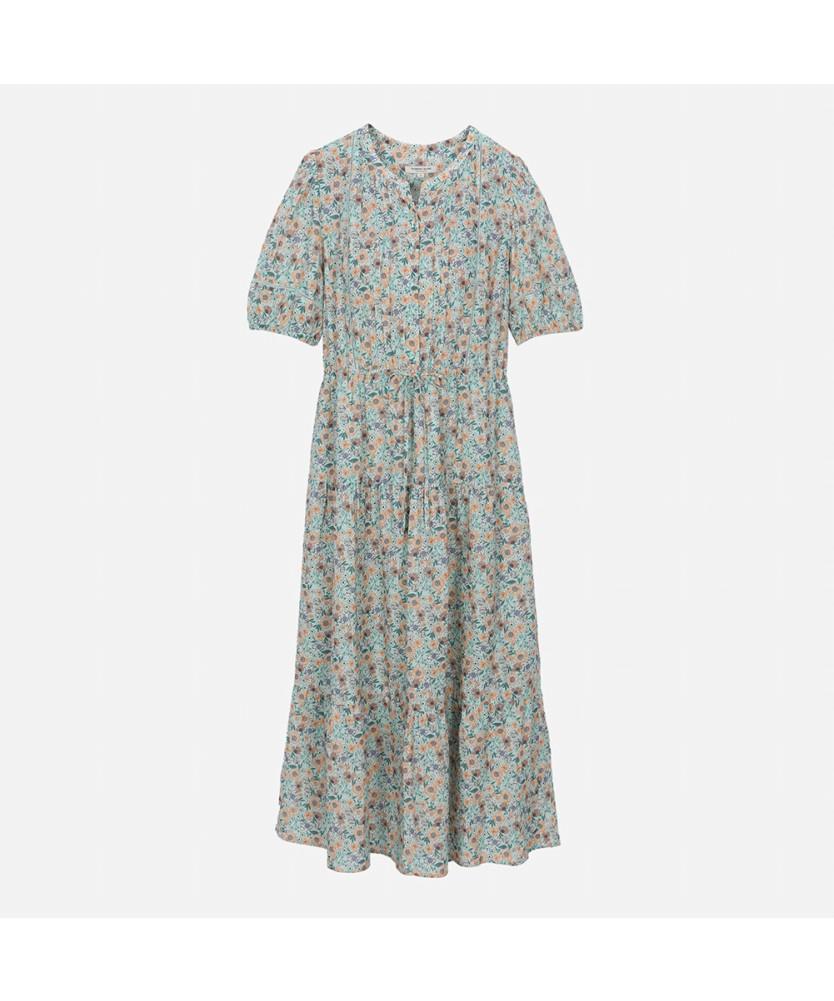 THURSDAY ISLAND Flower Pintuck Dress_T254Mop218W