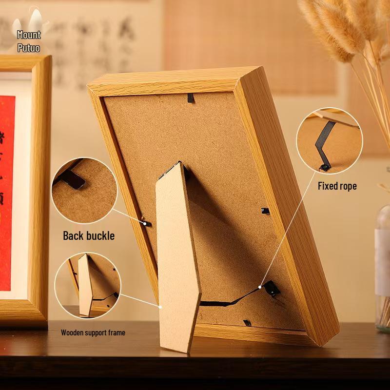 Enhanced Photo Frame: Creative Calligraphy Hollow Design for Tabletop Display