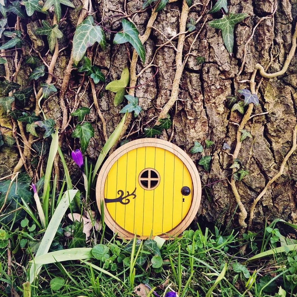 Fairy Door Miniature Garden Decor Wooden Craft For Home And Garden Diy Accent