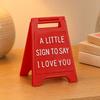 Yousheng 3D Printed Love Sign, Romantic I Love You Desk Decor, Mini Stand for Valentine's Day Wedding, Anniversary Gift for Her