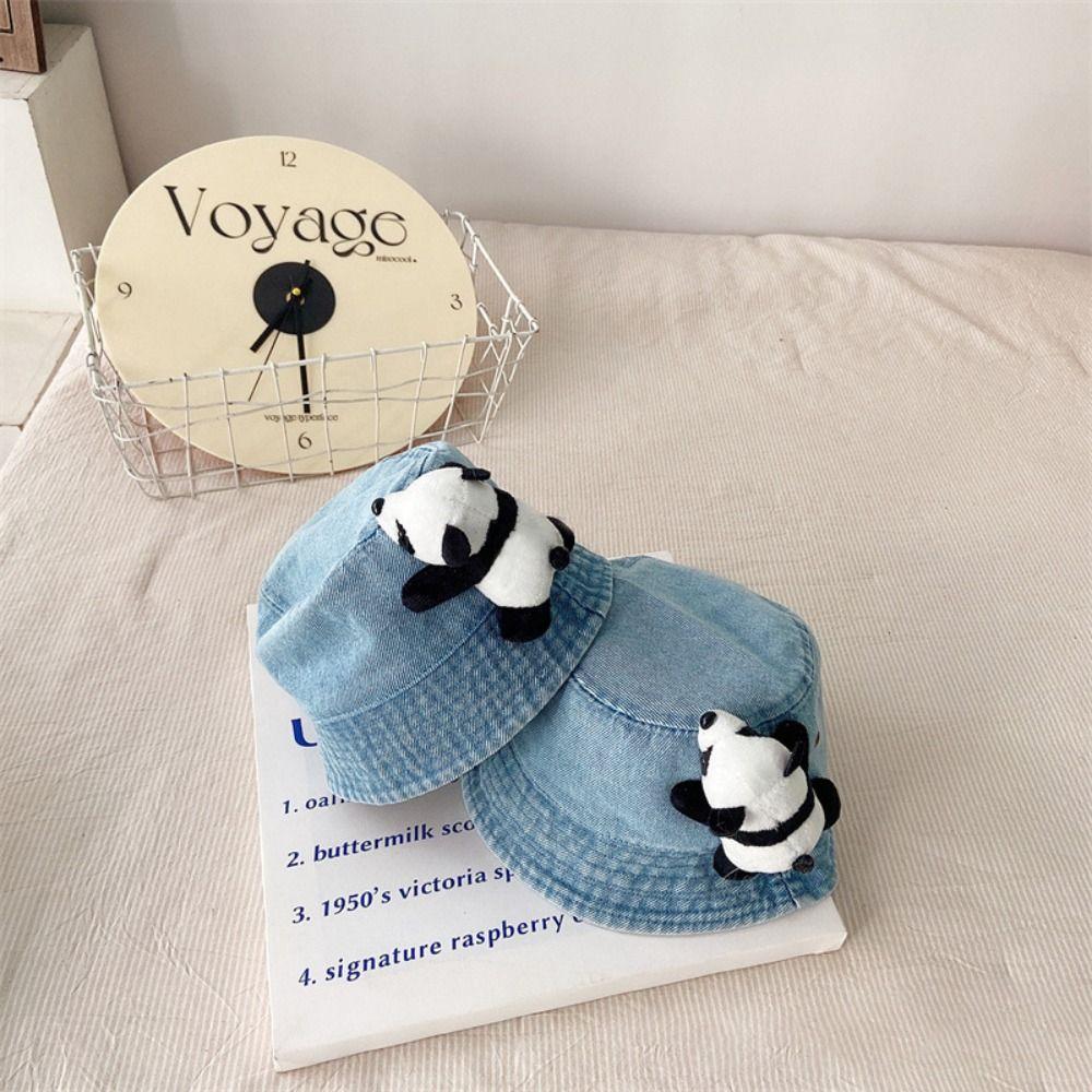 Korean Style Children Sun Visor Hat Cowboy Baby Fisherman Hat Breathable Basin Hat  Travel