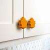 2 Pcs Decorative Knob Covers Fall Leaf Stretch Over Hardware Decorations for Autumn Kitchen Bathroom Home Dressers Decor