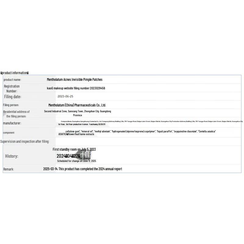 Mentholatum Acnes Invisible Acne Patch